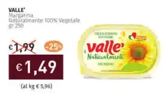 Prezzemolo e Vitale VALLE' Margarina Naturalmente 100% Vegetale offerta