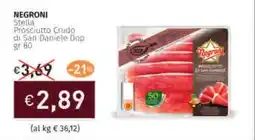 Prezzemolo e Vitale NEGRONI Stella Prosciutto Crudo di San Daniele Dop offerta