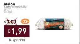 Prezzemolo e Vitale NEGRONI Salame Negronetto offerta