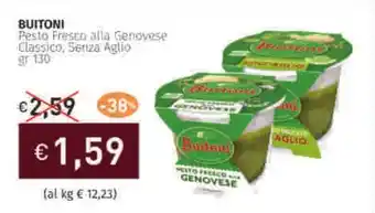 Prezzemolo e Vitale BUITONI Pesto Fresco alla Genovese Classico, Seriza Aglio offerta