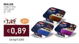 Prezzemolo e Vitale MULLER Yogurt Mix vari gusti offerta