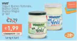 Prezzemolo e Vitale VIVO' Yogurt Bianco Naturale, Bianco Dolce, Bianco Magro offerta