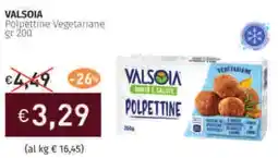 Prezzemolo e Vitale VALSOIA Polpettine Vegetariane offerta