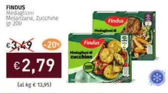 Prezzemolo e Vitale FINDUS Medaglioni Melanzane, Zucchine offerta