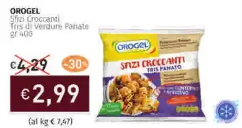 Prezzemolo e Vitale OROGEL Tris di Verdure Panate offerta