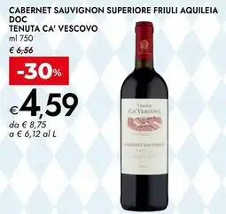 Bennet Cabernet sauvignon superiore friuli aquileia doc tenuta ca' vescovo offerta