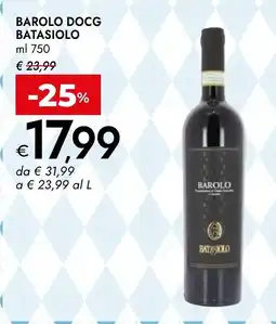 Bennet Barolo docg batasiolo offerta