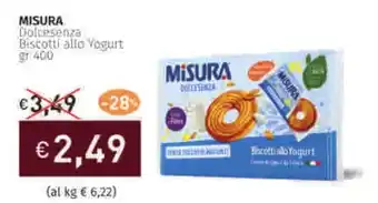 Prezzemolo e Vitale MISURA Dolcesenza Biscotti allo Yogurt offerta