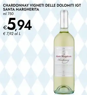 Bennet Chardonnay vigneti delle dolomiti igt santa margherita offerta