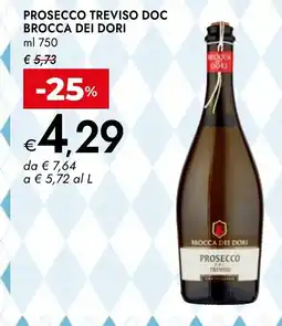 Bennet Prosecco treviso doc brocca dei dori offerta