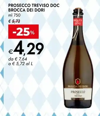 Bennet Prosecco treviso doc brocca dei dori offerta