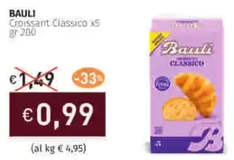 Prezzemolo e Vitale BAULI Croissant Classico x5 offerta