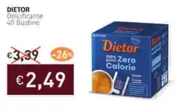 Prezzemolo e Vitale DIETOR Dolcificante 40 Bustine offerta