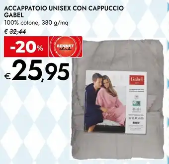 Bennet Accappatoio unisex con cappuccio gabel offerta