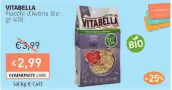 Prezzemolo e Vitale VITABELLA Fiocchi d'Avena Bio offerta