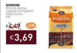 Prezzemolo e Vitale BORBONE Miscela Decisa Capsule Compatibili Dolce Gusto x15 offerta