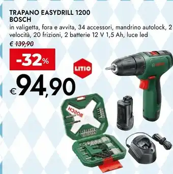 Bennet Trapano easydrill 1200 bosch offerta