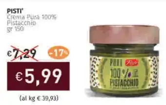 Prezzemolo e Vitale PISTI Crema Pura 100% Pistacchio offerta