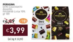 Prezzemolo e Vitale PERUGINA Grifo Cioccolatim Assortiti Fondente Luisa 70% offerta