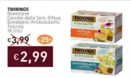 Prezzemolo e Vitale TWININGS Benessere Coccole della Sera, Difesa, Benessere: Antiossidante offerta