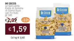 Prezzemolo e Vitale DE CECCO Le Specialità Pasta di Semola di Grano Duro vari formati offerta