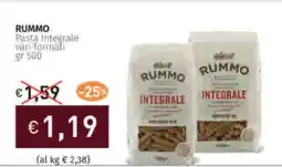 Prezzemolo e Vitale RUMMO Pasta Integrale vari format offerta