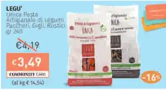 Prezzemolo e Vitale LEGU Unica Pasta Artigianale di Legum) Paccheri. Gigli, Rustici offerta