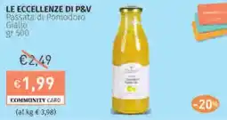 Prezzemolo e Vitale LE ECCELLENZE DI P&V Passata di Pomodoro Giatto offerta