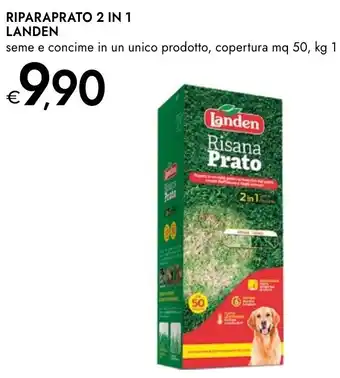 Bennet Riparaprato 2 in 1 landen landen seme e concime in un unico prodotto, copertura mq 50 offerta