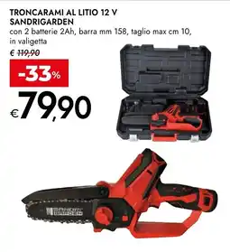 Bennet Troncarami al litio 12 v sandrigarden offerta