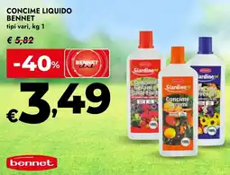 Bennet Concime liquido bennet tipi vari, offerta