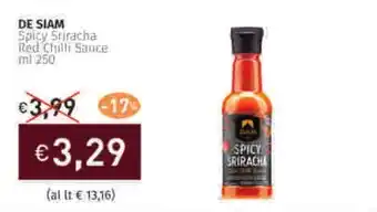 Prezzemolo e Vitale DE SIAM Spicy Sriracha Red Chilli Sauce offerta