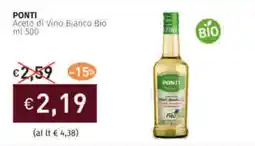 Prezzemolo e Vitale PONTI Aceto di Vino Bianco Bio offerta