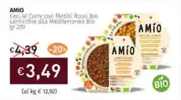 Prezzemolo e Vitale AMIO Ceci al Curry con Mirtilli Rossi Bio Lenticchie alla Mediterranea Bio offerta