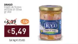 Prezzemolo e Vitale DRAGO Filetti di Tonna all'Olio di Oliva offerta