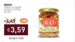 Prezzemolo e Vitale DRAGO Tonno e Cipolla all'Olio di Oliva offerta