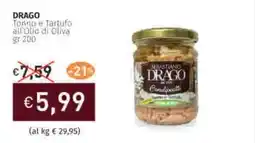 Prezzemolo e Vitale DRAGO Tonno e Tartufa all'Olio di Oliva offerta