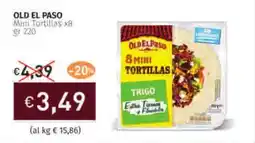 Prezzemolo e Vitale OLD EL PASO Mini Tortillas x8 offerta