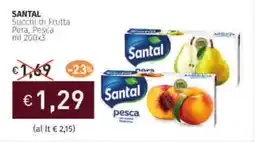 Prezzemolo e Vitale SANTAL Succhi di Frutta Pera, Pesca offerta