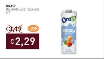 Prezzemolo e Vitale ORASI' Bevanda alla Nocciola offerta