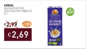 Prezzemolo e Vitale CEREAL Avena Drink Blo Zero Zuccheri Aggiunti offerta