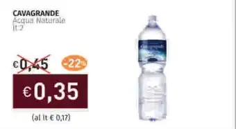 Prezzemolo e Vitale CAVAGRANDE Acqua Naturale offerta