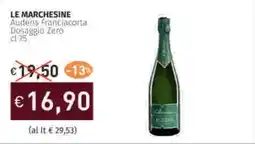 Prezzemolo e Vitale LE MARCHESINE Audens Franciacorta Dosaggio Zero offerta