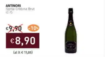 Prezzemolo e Vitale ANTINORI Santa Cristina Brut offerta