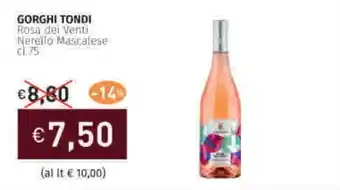 Prezzemolo e Vitale GORGHI TONDI Rosa dei Venti Nerello Mascalese offerta