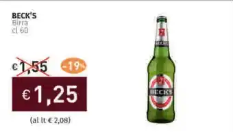 Prezzemolo e Vitale BECK'S Birra offerta