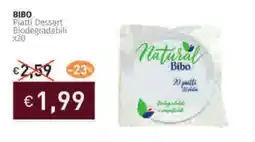 Prezzemolo e Vitale BIBO Piatti Dessert Biodegradabili offerta