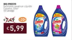 Prezzemolo e Vitale BIO PRESTO Detersivo Lavatrice Liquido Classico, Color offerta