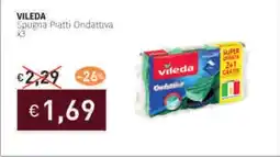 Prezzemolo e Vitale VILEDA Spugna Piatti Ondattiva offerta