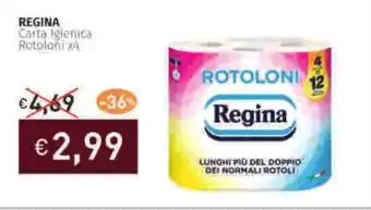 Prezzemolo e Vitale REGINA Carta Igienica Rotoloni offerta